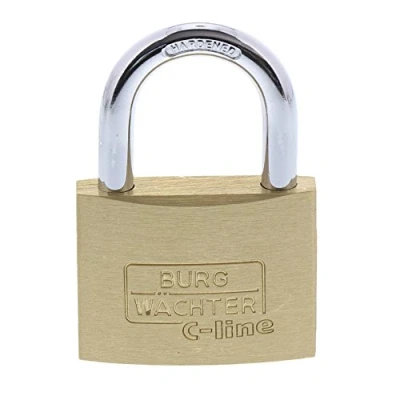 Image of BURG WÄCHTER C Line 222 50 6 SB Padlock, Brass, 13.70 mm