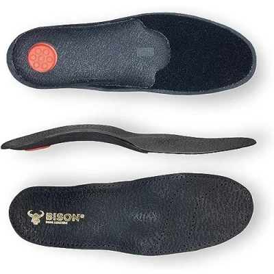 Image of BISON Leather Shoe Insoles Shoes Flat Foot Pain Orthopaedic Sole with Deeply Heel 1 Pair (39)