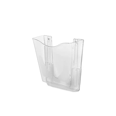 Image of Deflecto Clear Portrait A4 Wall Mounted Document Holder with Antimicrobial Pack of 6 Sign Leaflet Letter Rack Display Stands Poster Brochure