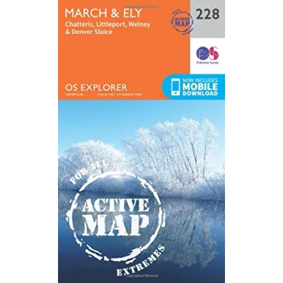 Image of Explorer Active 228 March &amp; Ely Map With Digital Version