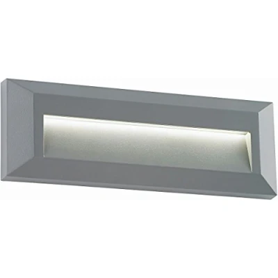 Image of Severus Grey Finish Indirect Warm White LED Outdoor Landscape Guide Pathway Driveway Wall Light IP65 Rated