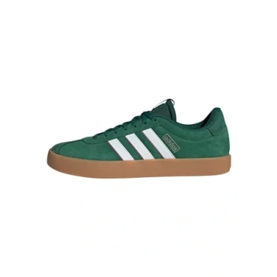 Image of adidas Men&#039;s VL Court 3.0 Shoes, Dark Green/Cloud White/Burgundy, 10.5 UK