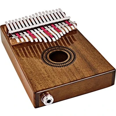 Image of Sonic Energy Pick Up Kalimba 17 notes in C Major For Stage, Live, Studio Acacia Wood Including Accessories (PKL1707H)