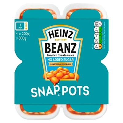 Image of Heinz Baked Beanz Snap Pots 4 x 200 g