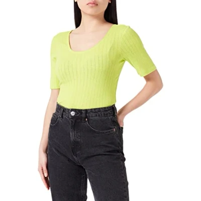 Image of TOM TAILOR Denim Ladie&#039;s 1035388 T Shirt, 24702 Neon Lime, S