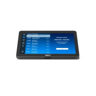 Image of Logitech Tap 10.1 Meeting Room Touch Controller with Cat5e Kit 1280x800, Oleophobic &amp; Anti Glare Coating, VESA Mountable, HDMI, Motion Sensing, Ultrasonic Speaker 939 001950 Graphite (Renewed)