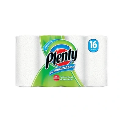 Image of 16x Plenty Kitchen Towel Rolls White
