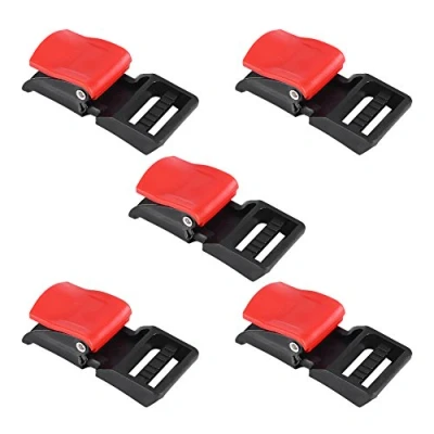 Image of Qiilu 5pcs Motorcycle Helmet Clip Buckles Chin Strap Quick Release Disconnect Buckle