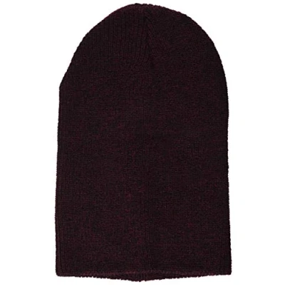 Image of Beechfield Heritage Beanie Double Layer Knit Antique Burgundy