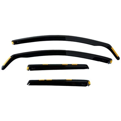 Image of HEKO 31232 (4 Pieces) Front Rear Wind Deflectors Fits Volvo V50 2004 on 5 Door Estate, Lightly Tinted