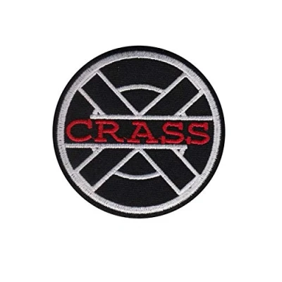 Image of Crass Anarcho Punk Band Patch Badge Embroidered Iron on Applique Souvenir Accessory