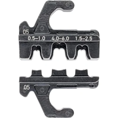 Image of Knipex Crimping die for non insulated open plug type connectors (plug width 4.8 + 6.3 mm) 97 39 05