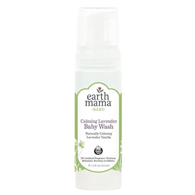 Image of Earth Mama Angel Baby Shampoo &amp; Body Wash Calming Lavender 5.3 fl oz