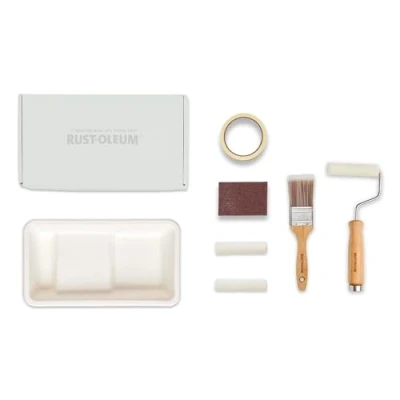 Image of Rust Oleum Ready to Roll Eco Paint Kit (Small) Bathroom Wood &amp; Cabinet Matt Delicate Greys