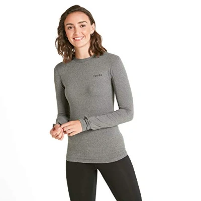 Image of TOG24 Snowdon Women&#039;s Crew Neck Base Layer, Ultra Warm Supersoft Temperature Regulating Thermal Underlayer, Anti Chafe Seams Quick Moisture Wicking, Perfect for Running Hiking Biking Camping Skiing