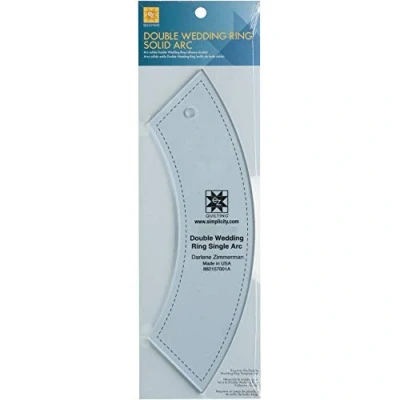 Image of EZ Quilting Double Wedding Ring Single Arc Acrylic Template