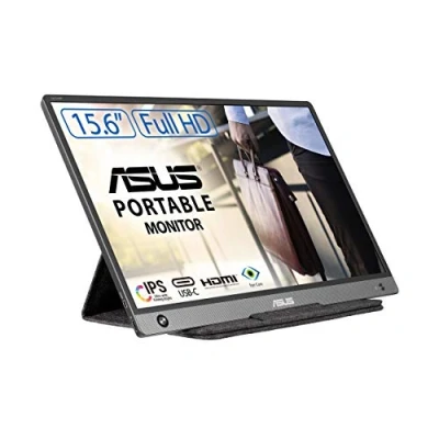 Image of ASUS ZenScreen Portable Monitor 15.6&quot; 1080P FHD Laptop (MB16AH) IPS USB C &amp; HDMI Travel Monitor, Flicker free and Blue Light Filter w/Smart Cover, External For Macbook