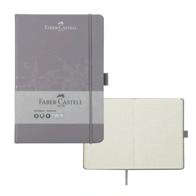 Image of Faber Castell 27825 Notebook DIN A5 145 x 210 mm Paper Quality 100 g/m² FSC Mix Dapple Grey Pack of 1