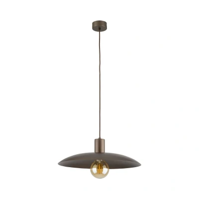 Image of Astra Dome Pendant Ceiling Light Brown 1xE27