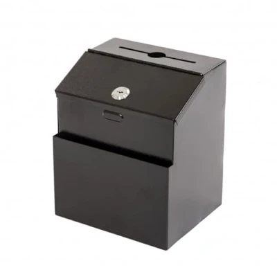 Image of Oypla Wall Mounted Lockable Steel Suggestion Comment Ballot Mail Box