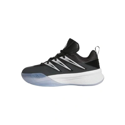 Image of adidas Performance DAME Unisex Basketball shoes for kids, Size: 5, Core black/clear grey/carbon