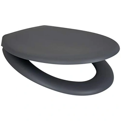 Image of MATT Soft Close Toilet Seat Quick Release Top Bottom Fix (Grey)