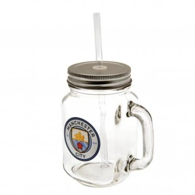 Image of Manchester City F.C. Mason Jar Official Merchandise