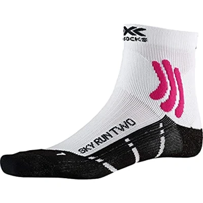 Image of X Socks Women Sky Run Two Opal Black/Arctic White, Size: 35 36