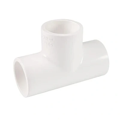 Image of sourcing map 25mm x 3 Ways Metric T Shape Tee PVC U Drainage Pipe Connector Fitting White