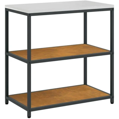 Image of vidaXL Kitchen Storage Shelf with Rusty Weathering steel