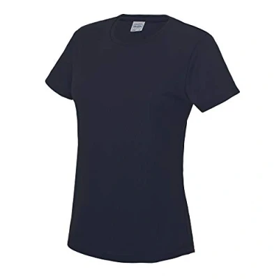 Image of Just Cool Women&#039;s Sports Plain coloured T Shirt Blue Large