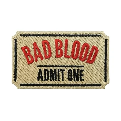 Image of Finally Home Iron On Patch Bad Blood Ticket Punk Patches, Film Small Funny Gothic Patches
