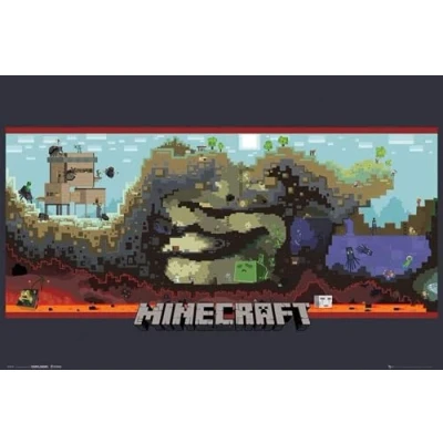 Image of GB eye LTD, Minecraft, Underground, Maxi Poster, 61 x 91.5 cm, Wood, Multi Colour