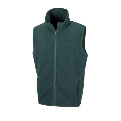 Image of Result Microfleece Gilet, Forest Green, Small. R116X