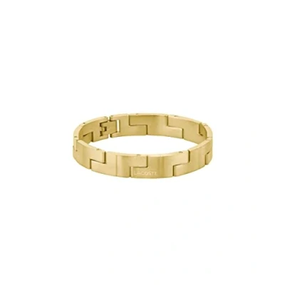 Image of Lacoste Men&#039;s CATENA Collection Link Bracelet Yellow gold 2040154