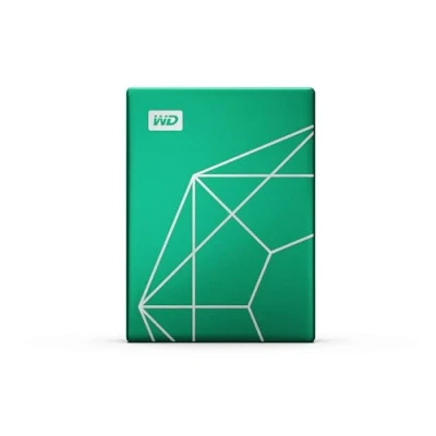 Image of WD 2TB My Passport Ultra Portable Hard Drive HDD, 20th Anniversary Emerald Drive, USB C, with Backup Software and Password Protection WDBJXT0020BGN WESN