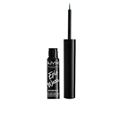 Image of NYX Professional Makeup Epic Wear Semi Permanent Liquid Liner, Longwearing, Waterproof, Eye Liner and Body Art, Matte Finish, Colour: Sapphire