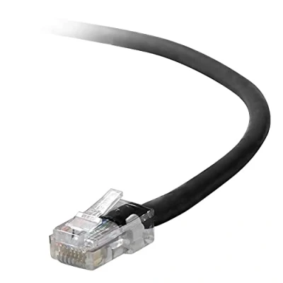 Image of Belkin A3L791 10 BLK S CAT5E Patch Cord Snagless, Black 10ft