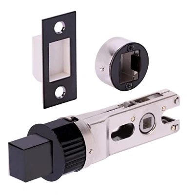 Image of HANDLEZONE® 76mm Bullet Bolt, Round Designer Mortice Deadbolt, Catch for Internal Timber Doors Black Matt