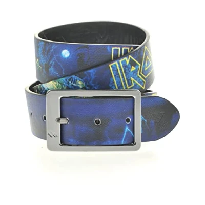 Image of Lowlife Iron Maiden Leather Belt in Full Colour
