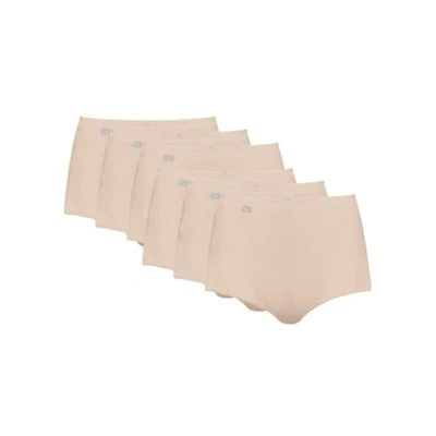 Image of Playtex Womens Essential Cotton Maxi X6 Brief, Skin, 16 UK