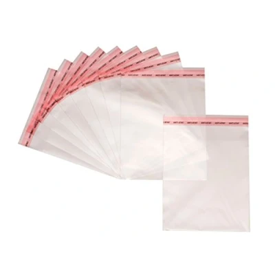 Image of Small Clear Bags Polyropylene Self Adhesive Sealing Packing Bag Transparent Food Sweet Puzzle Storage Plastic For Crafts (9,8&quot; x 13,8&quot;,25cm 35cm) 100