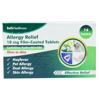 Image of 3 Months Supply Bells Healthcare Cetirizine Hayfever Allergy Tablets 30 x