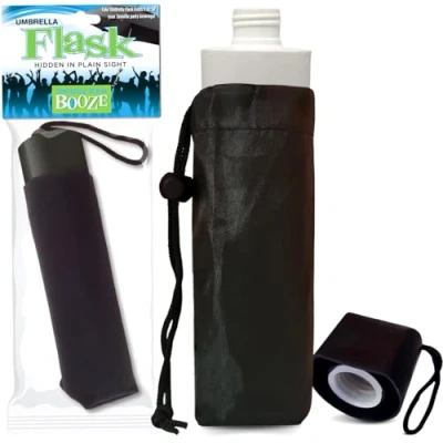 Image of Smuggle Your Booze 9 Oz. Hidden Flask Umbrella