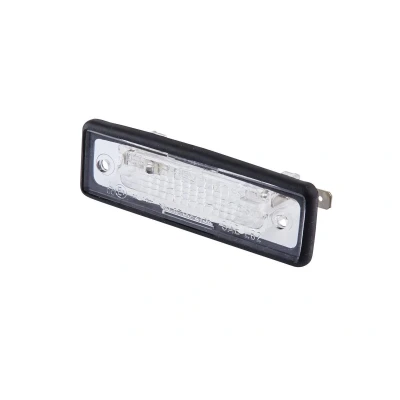 Image of E122890 Number Plate Light HELLA 2KA 004 331 031 C5W Halogen Left, Right with bulb holder BMW: 3 Touring, 5 Saloon