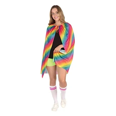 Image of Bristol Novelty AF132 Rainbow Cape (Adult), Women Halloween