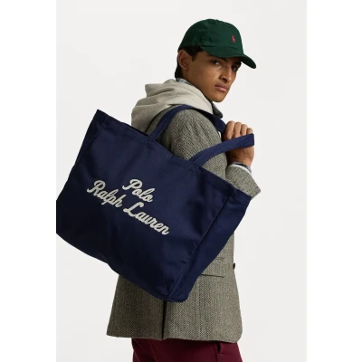 Image of Polo Ralph Lauren EAST WST TTE TOTE LARGE women&#039;s Shopper bag in Marine