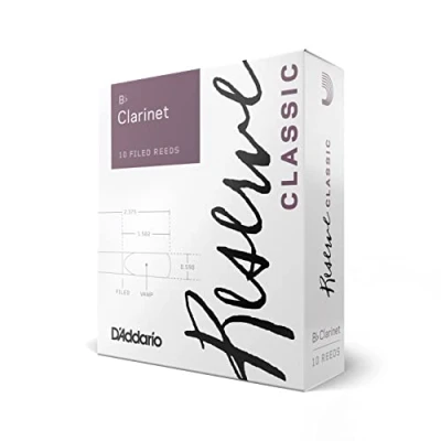 Image of D&#039;Addario Woodwinds Reserve Alto Saxophone Reeds Sax Thick Blank Reed for Rich, Warm Tone 4.0+ Strength, 10 Pack