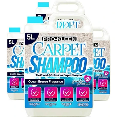 Image of Pro Kleen Professional Carpet &amp; Upholstery Shampoo Ocean Fragrance 20L High Concentrate Cleaning Solution Suitable For All Machines