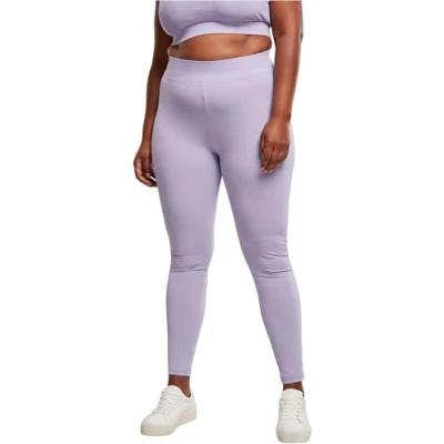 Image of Urban Classics Ladies HIGH Waist TECH Leggings Leggings, Women&#039;s, Size: Small, Lavender